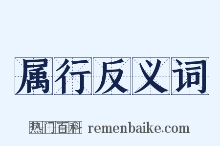 属行反义词是什么意思的图片